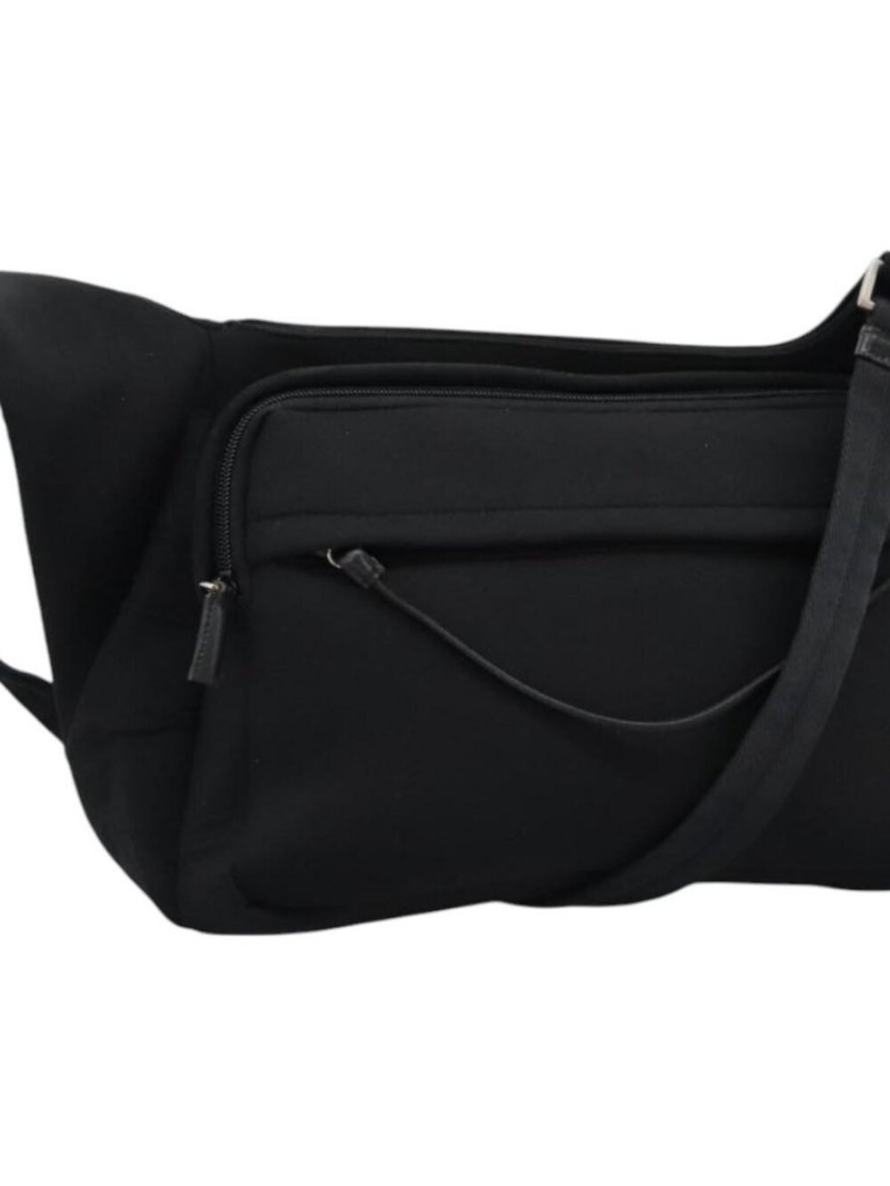 PRADA Shoulder Bag Nylon Black Auth EC354